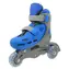 TRISKATE Basic šedo-modré vel. XS (27-30) / Dětské kolečkové brusle / 3 kolečka / PVC 64x24 mm