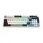 ONIKUMA MT902 černobílá / Herní klávesnice / bezdrátová / 2,4 GHz / RGB / membránová