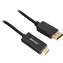 Sharkoon DisplayPort 1.2 - HDMI 4K černá / Adaptér / Aktivní / 60 Hz / 1 m