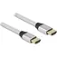Delock 85366 stříbrná / HDMI kabel / 48 Gbps / 8K 60 Hz / 1 m / eARC