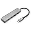 Digitus DA-70245 stříbrná / USB-C hub / 4 porty / 2x USB-A / 2x USB-C / USB 3.2 Gen 2 10Gbps
