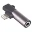 Akyga Lightning na Jack 3,5mm černá / Audio adaptér / ABS