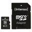 Intenso microSDHC 4GB / Paměťová karta / Class 10 / vč. SD adaptéru / čtení 25 MB/s