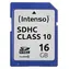 Intenso 16GB / Paměťová karta SDHC / Class 10 / čtení 20 MB/s / zápis 12 MB/s