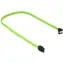Sharkoon SATA III zelená / Datový kabel / úhlový 90° / 60 cm / 6 Gbit/s