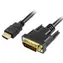 Sharkoon HDMI - DVI-D černá / Kabel / 24+1 / 1 m / max. 3840x2400
