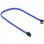 Sharkoon SATA III modrá / Datový kabel / 90° konektor / 45 cm
