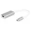 Digitus USB-C - HDMI bílá / Adaptér / 4K 30 Hz / Dolby Surround / hliníkové pouzdro
