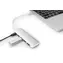 Digitus DA-70242-1 stříbrná / USB rozbočovač / USB-C / 4 porty / USB 3.0 / PD