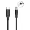 Unitek C14119BK-1.8M / Nabíjecí kabel USB-C - DC 5,5 mm / pro notebooky Acer / 65 W / 1,8 m