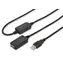 Digitus USB-A černá / Prodlužovací kabel / USB 2.0 / 20 m / aktivní (repeater)