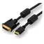 Logo DVI (18+1) M - HDMI M 2m černá / Video kabel / FullHD 60Hz / pozlacené konektory / stíněný