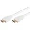 Neutralle HDMI 2.0 bílá / HDMI kabel / samec - samec / pozlacené konektory / Ethernet / 0,5 m