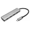 Digitus USB-C 4-Port stříbrná / USB hub / 4x USB-C 3.2 Gen 1 / hostitelský port USB-A