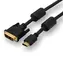 Logo DVI (18+1) - HDMI 3m černý / Kabel / pozlacené konektory / Full HD / 1,65 Gb/s