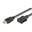 Neutralle HDMI prodlužovací kabel černá / Prodlužovací kabel / HDMI samec - HDMI samice / HDMI 2.0 / 5m