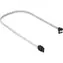 Sharkoon SATA III bílá / SATA kabel / pravoúhlý 90° / 45 cm