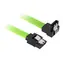 Sharkoon SATA III zelená / SATA kabel / pravoúhlý 90° / 45 cm