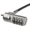 StarTech Cable Lock 4-Digit černá, stříbrná / Kabelový zámek pro notebook / 4místný kód / 2 m / pozinkovaná ocel