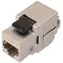 Solarix SXKJ-10G-STP-BK-SA / Keystone CAT6A STP / RJ45 / samořezný / MULTIPACK 24 ks / černá