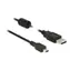Delock černá / Kabel / USB 2.0 A (M) - mini USB B (M) / 2 m