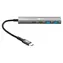Goobay 76563 Slim šedá / USB hub / 4-portový / USB-C / USB-A / 5 Gbit/s