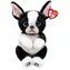 TY Plyšový pes Rudy černý / Squishy / 22 cm