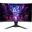 27" ASRock Phantom Gaming PG27QRT2A černá / Monitor / VA zakřivený / QHD / 180Hz / 1ms / FreeSync / HDMI+DP / VESA