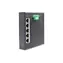 Digitus průmyslový plochý switch 5x Gigabit černá / Switch / Unmanaged / DIN lišta / IP40