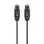 Manhattan Toslink černá / Optický audio kabel / M/M / 1 m / pozlacené konektory