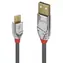 Lindy USB 2.0 A - Micro-B šedá / Kabel USB / Cromo Line / 1 m / 480 Mbit/s