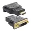 Techly IADAP-HDMI-606 černá / Redukce / HDMI na DVI-D 24+1 / Dual Link / pozlacené konektory