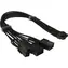 Inter-Tech GPU-02 / Napájecí adaptér / 12VHPWR na 3x PCIe 8-pin / 34 cm / 450 W