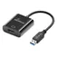 MediaRange Konvertér USB-A na HDMI černá / Full HD 60Hz / 5 Gbit/s / pozlacené kontakty