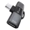 Equip Adaptér USB-C na 2x USB-C šedý / Adaptér / PD 100W / 10 Gbit/s / Alu