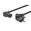 Digitus Napájecí kabel Schuko 90° - IEC C13 90° 1,8m černá / Napájecí kabel / H05VV-F3G / 10A 250V