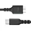 MediaRange MRCS257 černá / Kabel / Micro-USB B - USB-C / USB 3.2 Gen 1 / 5 Gbit/s / 0,5 m