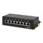 LogiLink Patch panel černá / Patch panel / 8 portů / Cat6A / 10 Gigabit Ethernet / ocel / stolní/nástěnná montáž