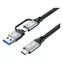 Equip USB-C - USB-C/A černá / Kabel / USB 3.2 Gen 2x2 / PD 100W / 20 Gbit/s / 2 m