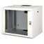 Digitus Unique 16U černá / Nástěnný rozvaděč / 600 x 780 x 450 mm / nosnost 100 kg / skleněné dveře / IP20