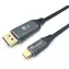 Equip USB-C -> DisplayPort 1.4 šedá / Adaptér / 8K/60Hz / 240Hz / 3m