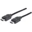 Manhattan High Speed černá / HDMI kabel / HDMI (M) - HDMI (M) / 1,8 m / 4K 30Hz / stíněný