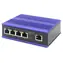 DIGITUS Switch Ind. 4-Port PoE černá/modrá / Switch / Nespravovaný / 10/100 / PoE+ 4x30W / DIN lišta