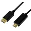 LogiLink DisplayPort - HDMI černá / Adaptérový kabel / 4K 30 Hz / pozlacené konektory / 3 m