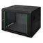 Digitus Dynamic černá / Nástěnný rozvaděč 19" / 12U / 600×450 mm / skleněné dveře / IP20