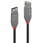 Lindy Anthra Line černá / Kabel USB / USB 2.0 Typ A - Typ A / M/M / 3 m / 480 Mbit/s