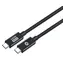 Conceptronic USB-C - USB-C kabel černá / Nabíjecí a datový kabel / USB4 / 240 W / PD 3.1 / 40 Gbit/s / 1,2 m