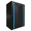 Extralink 18U 600x450 černá / Nástěnný rozvaděč / 19" / skleněné dveře / nosnost 300 kg
