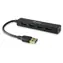 Equip / USB hub / 4x USB-A 3.0 / 5 Gbps / černá