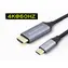 Conceptronic USB-C 3.2 na HDMI 2.0 šedá / Adaptér / 4K 60Hz / 2 m